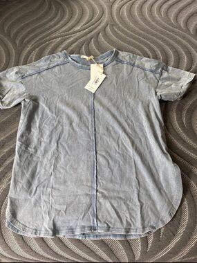 Women's Short Sleeve Tee - Light Blue Washed